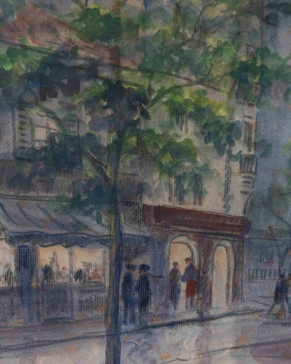 Eugène Febvre (1885-1967) Drawing Montmartre “the Sacred Heart” Paris - JAA