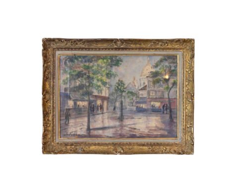 Eugène Febvre (1885-1967) Drawing Montmartre “the Sacred Heart” Paris