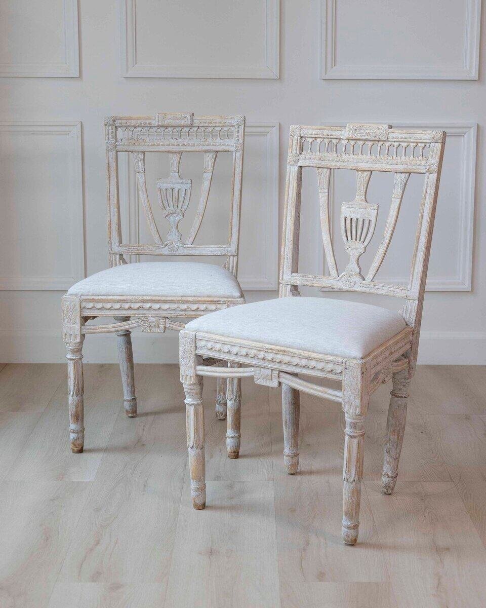 ON HOLD - Swedish Early 19th Century Gustavian Dining Chairs, Set of eight, c.1820 Priced Individually - JAA