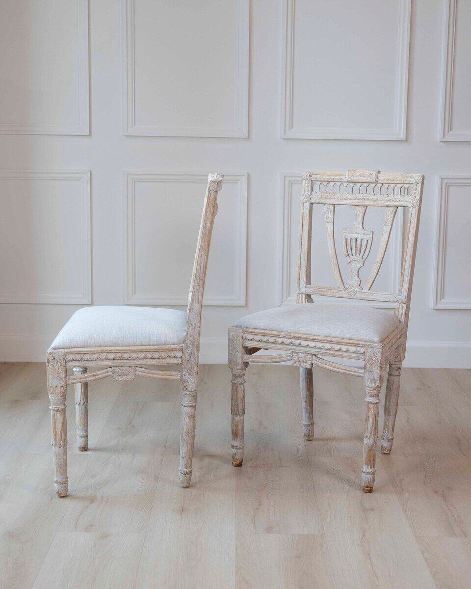 ON HOLD - Swedish Early 19th Century Gustavian Dining Chairs, Set of eight, c.1820 Priced Individually - JAA