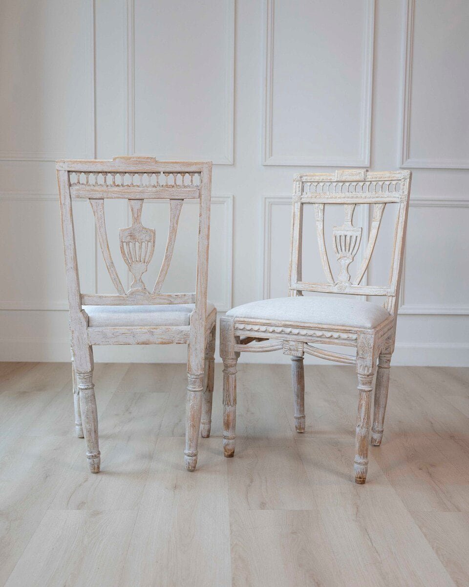 ON HOLD - Swedish Early 19th Century Gustavian Dining Chairs, Set of eight, c.1820 Priced Individually - JAA