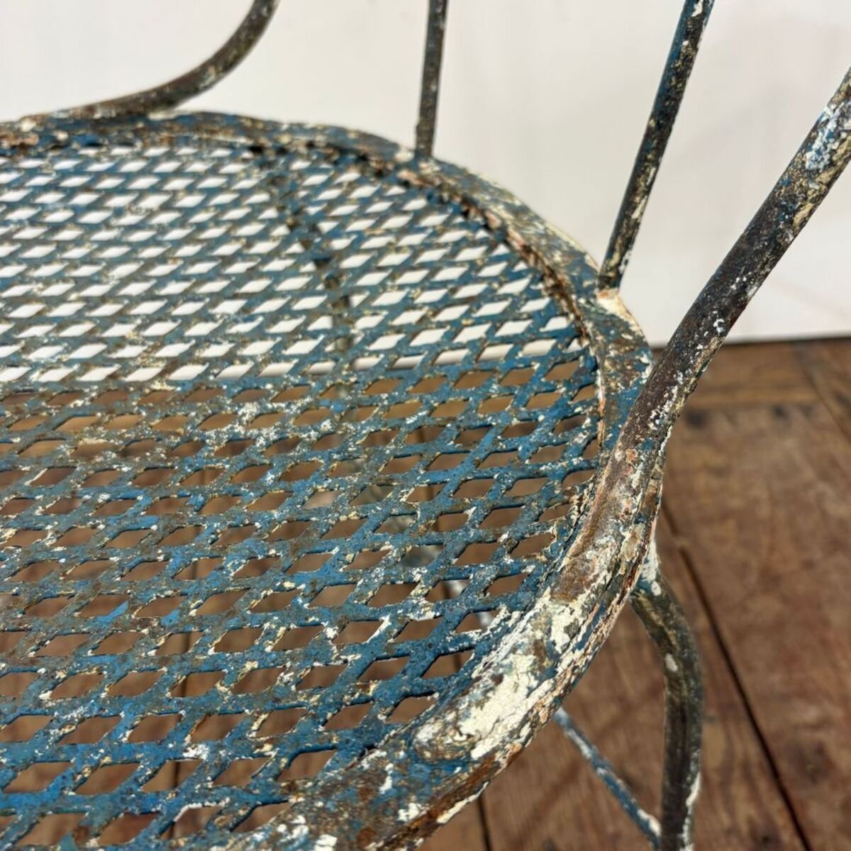 19th century set of 4 wrought-iron chairs - JAA