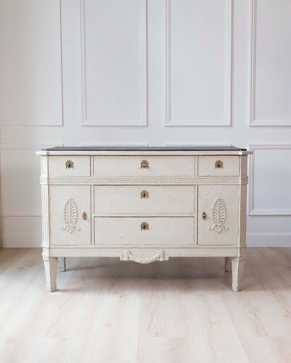 Swedish 18th Century Baroque Style-Inspired Sideboard - JAA