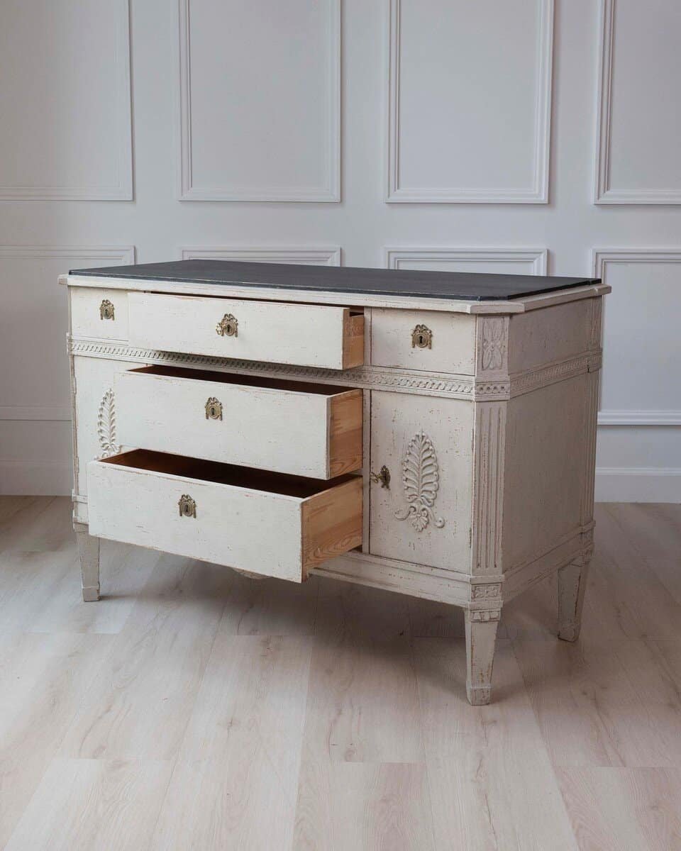 Swedish 18th Century Baroque Style-Inspired Sideboard - JAA
