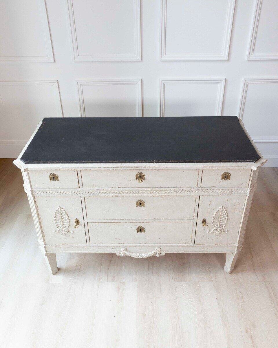 Swedish 18th Century Baroque Style-Inspired Sideboard - JAA