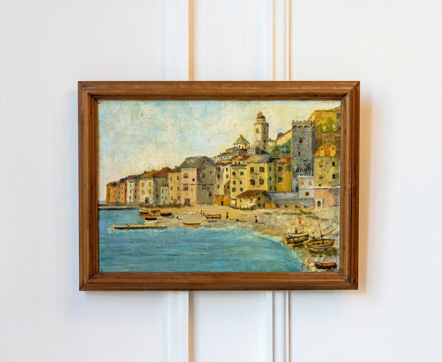 ON HOLD - Andrea Folis, Ligurian Coast, Early 1900s Oil on Panel - JAA