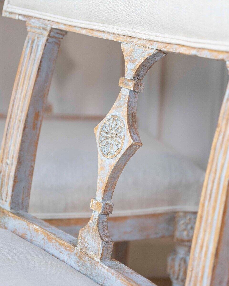 Set of 4 Signed Ephraim Stahl Swedish Gustavian Chairs - JAA