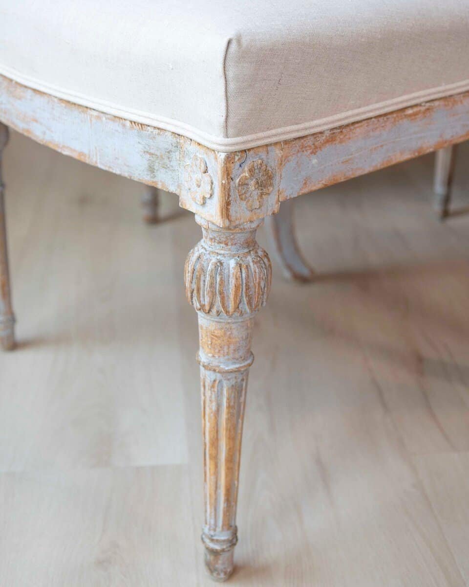 Set of 4 Signed Ephraim Stahl Swedish Gustavian Chairs - JAA