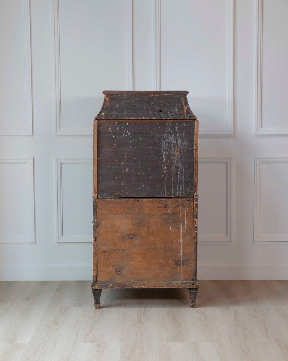 Swedish Late 18th Century Painted Captain's Chest - JAA