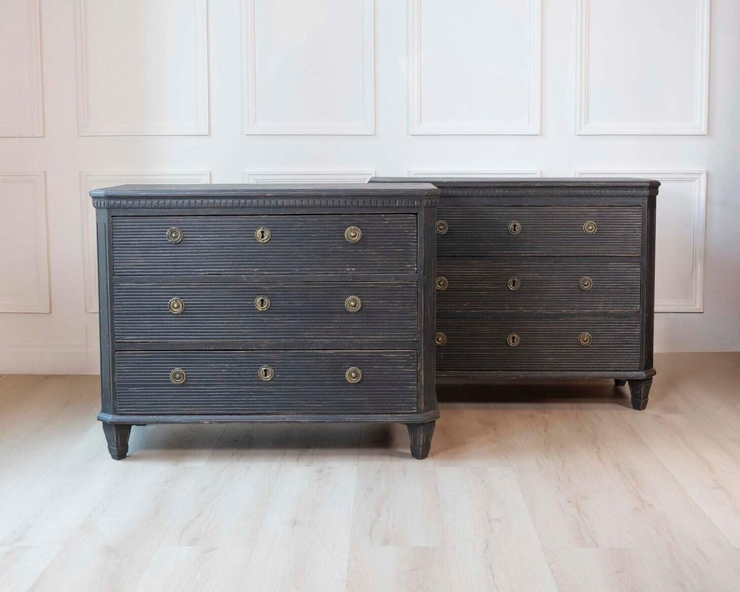 Pair of 19th Century European Chests of Drawers, Circa 1880 - JAA