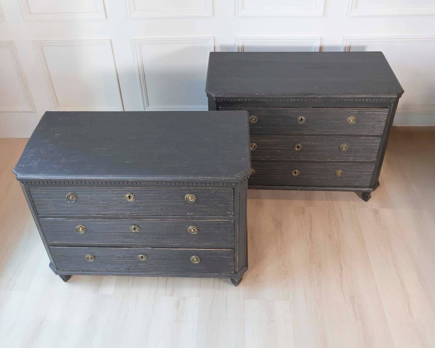 Pair of 19th Century European Chests of Drawers, Circa 1880 - JAA