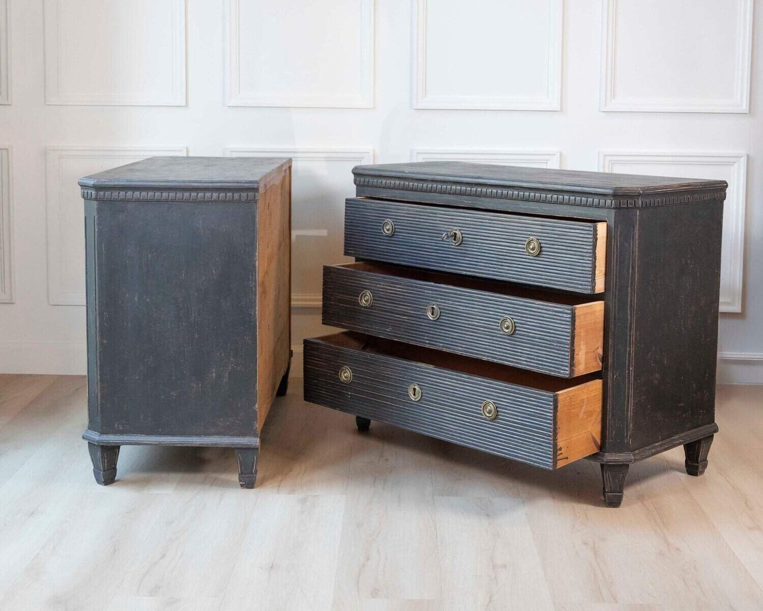 Pair of 19th Century European Chests of Drawers, Circa 1880 - JAA