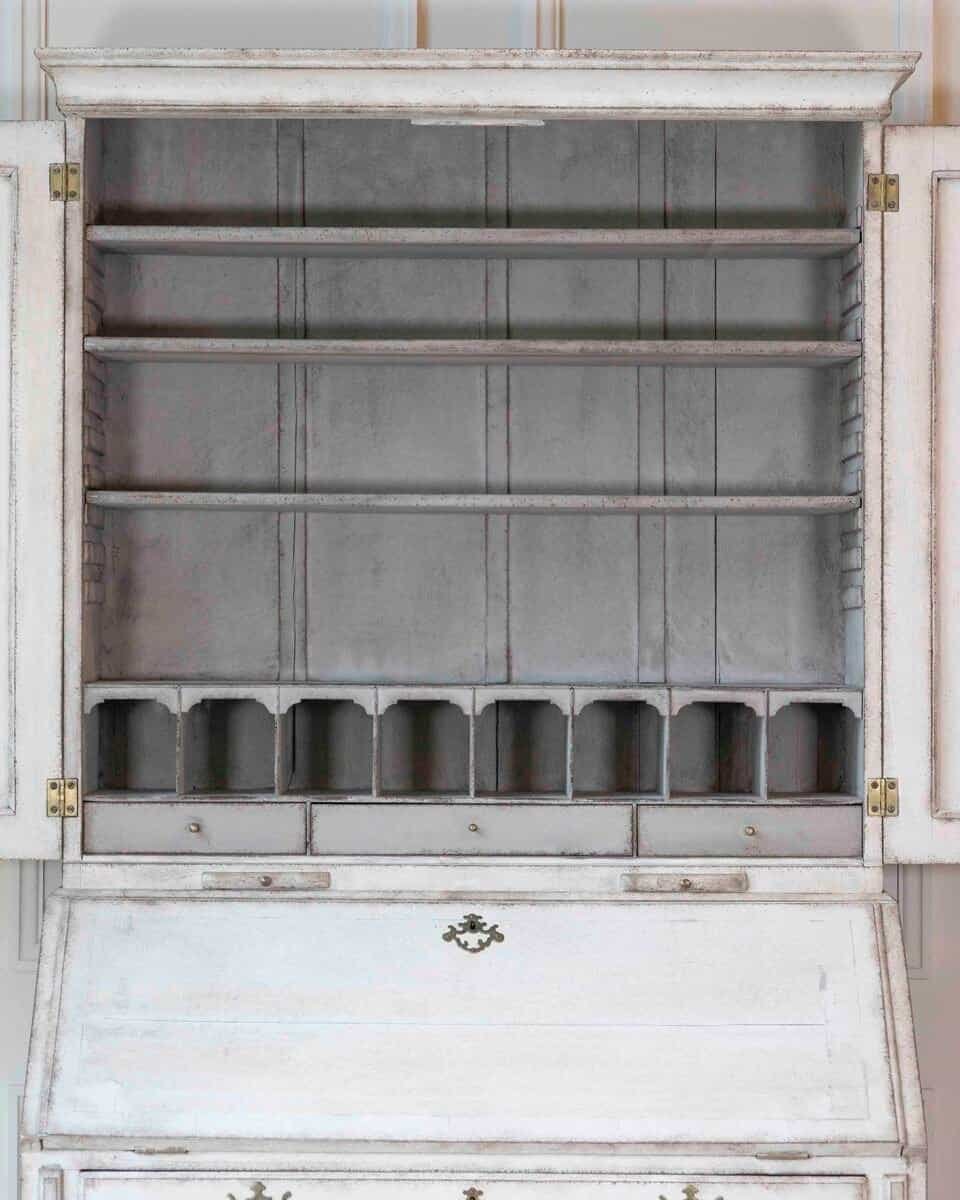 European 19th Century Two-Part Secretary Bureau - JAA