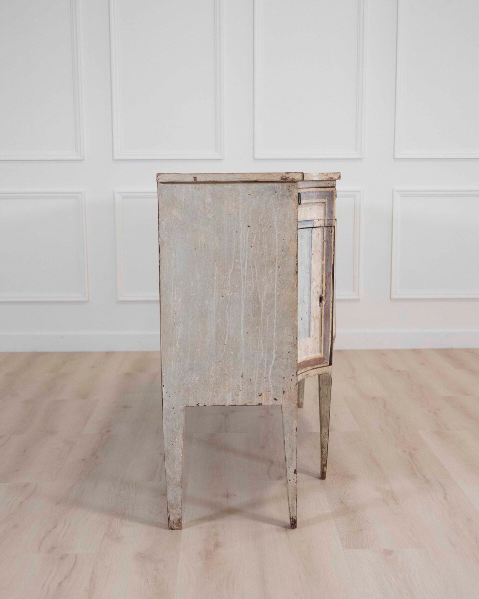 Italian Mid-19th Century Neoclassical Lacquered Sideboards, Pair - JAA