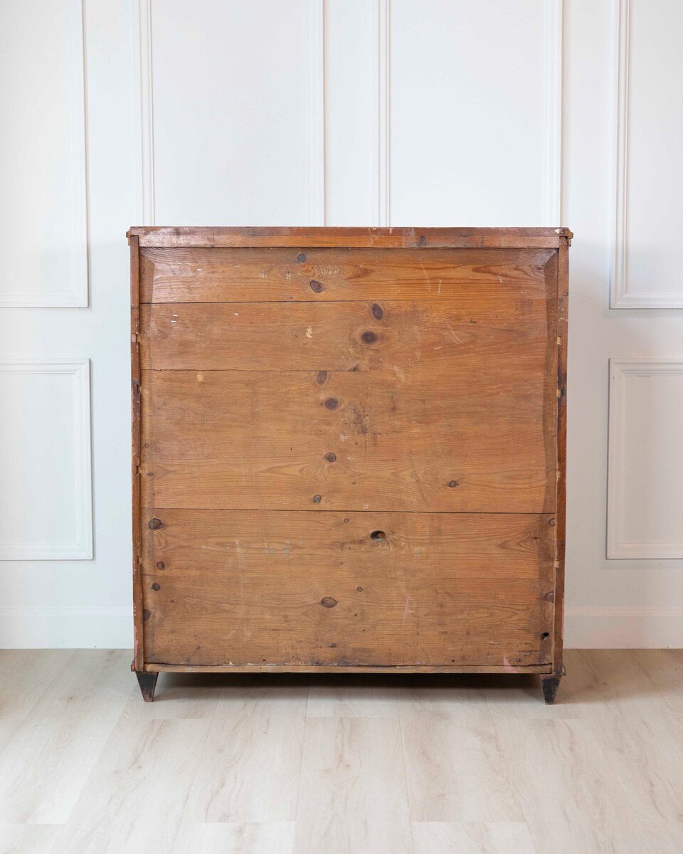 19th Century Swedish Bureau Secretary in Original Black Paint - JAA