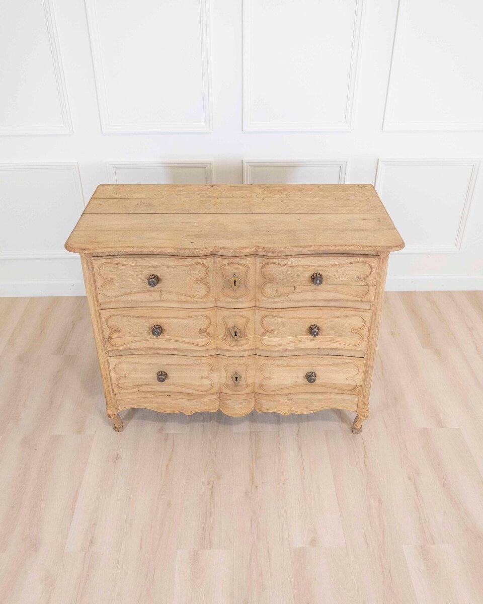 French 18th Century Natural Oak Chest of Drawers - JAA