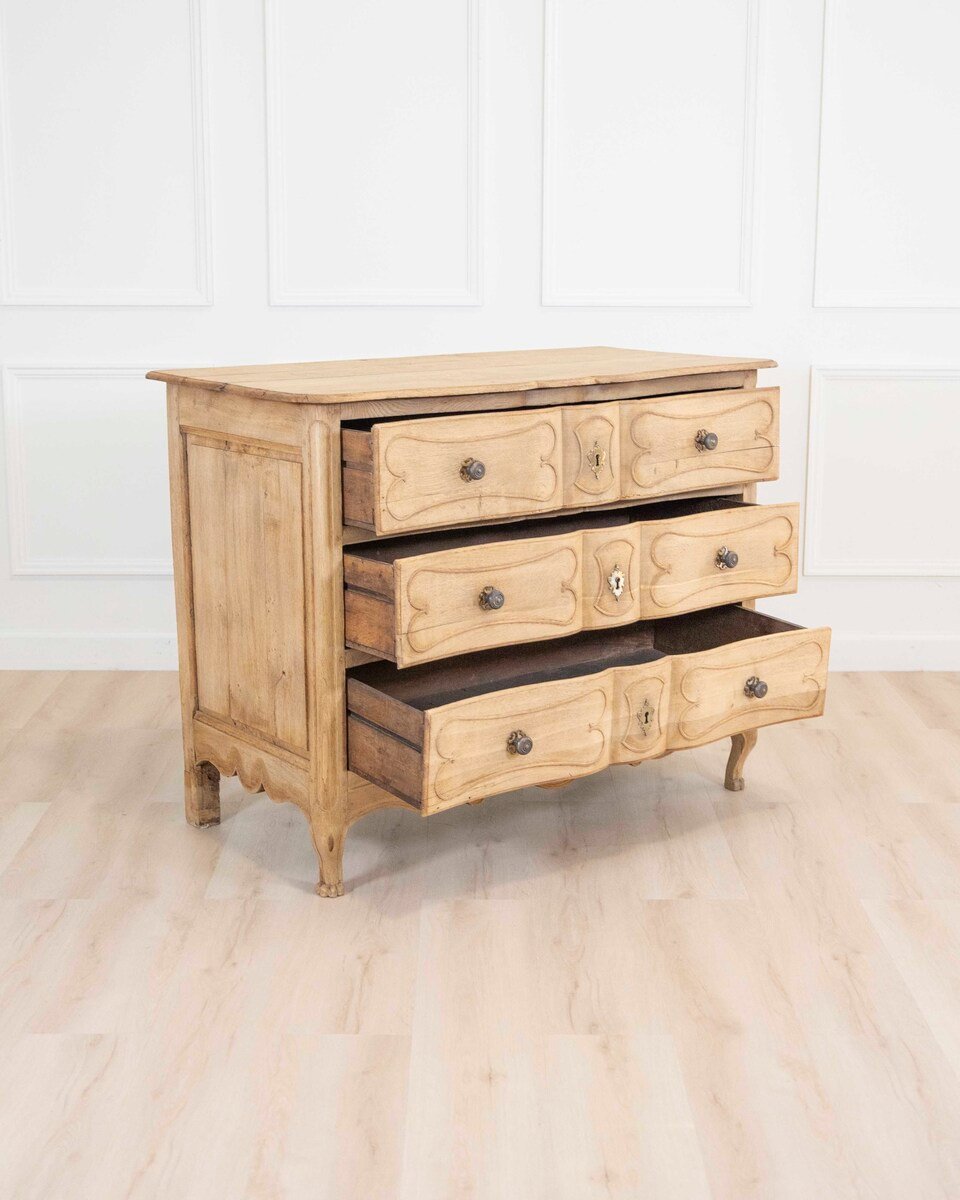 French 18th Century Natural Oak Chest of Drawers - JAA