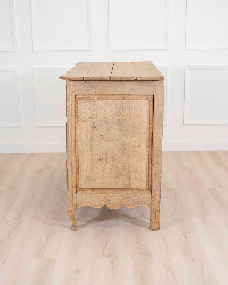 French 18th Century Natural Oak Chest of Drawers - JAA