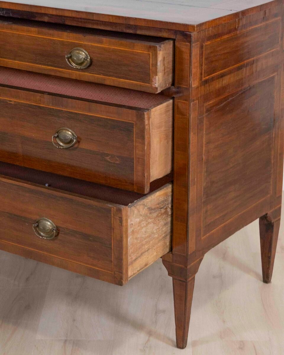 Italian Late 18th–Early 19th Century Rosewood and Amaranth Chest of Drawers - JAA