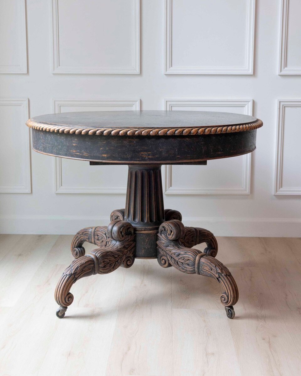 Swedish 19th Century Empire Oval Center Table, circa 1830 - JAA