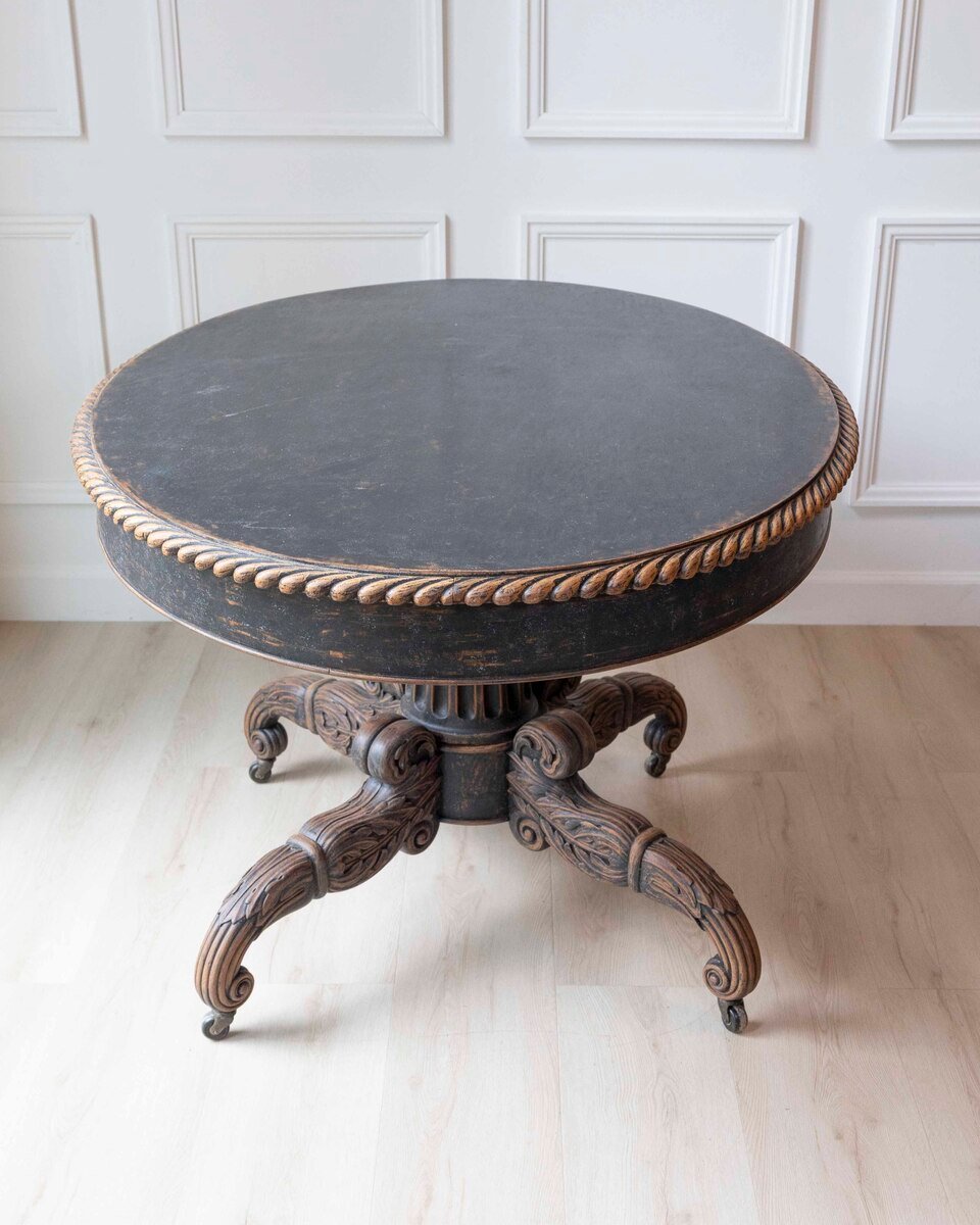 Swedish 19th Century Empire Oval Center Table, circa 1830 - JAA