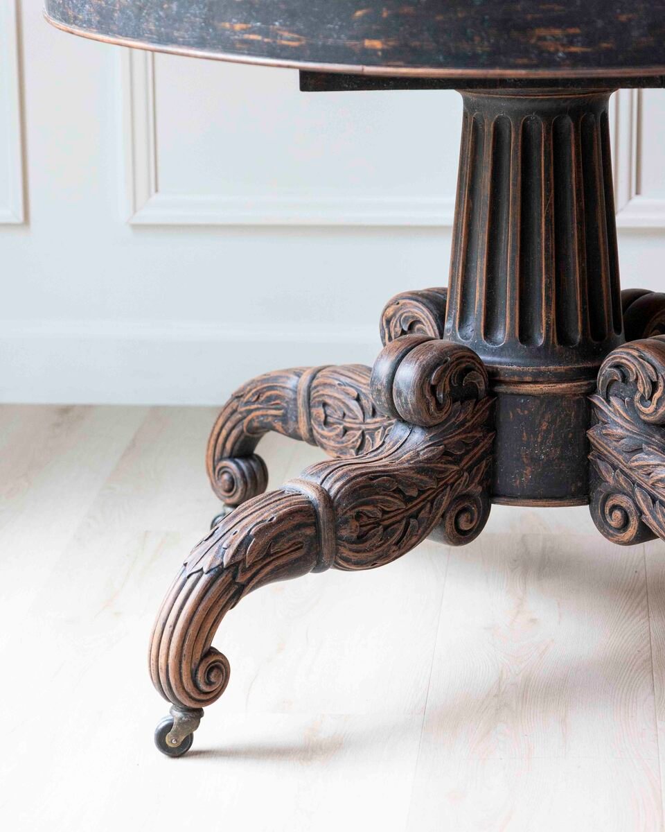 Swedish 19th Century Empire Oval Center Table, circa 1830 - JAA