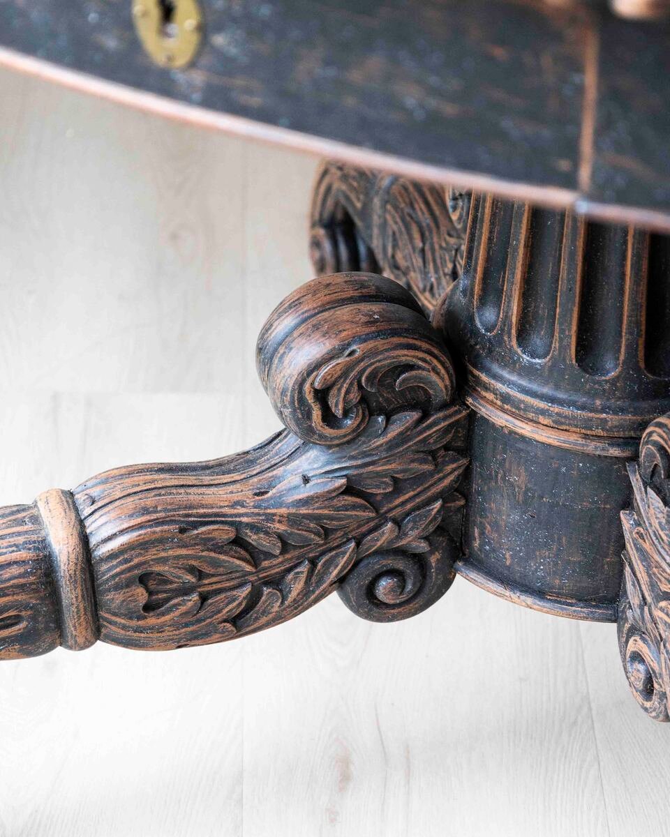 Swedish 19th Century Empire Oval Center Table, circa 1830 - JAA