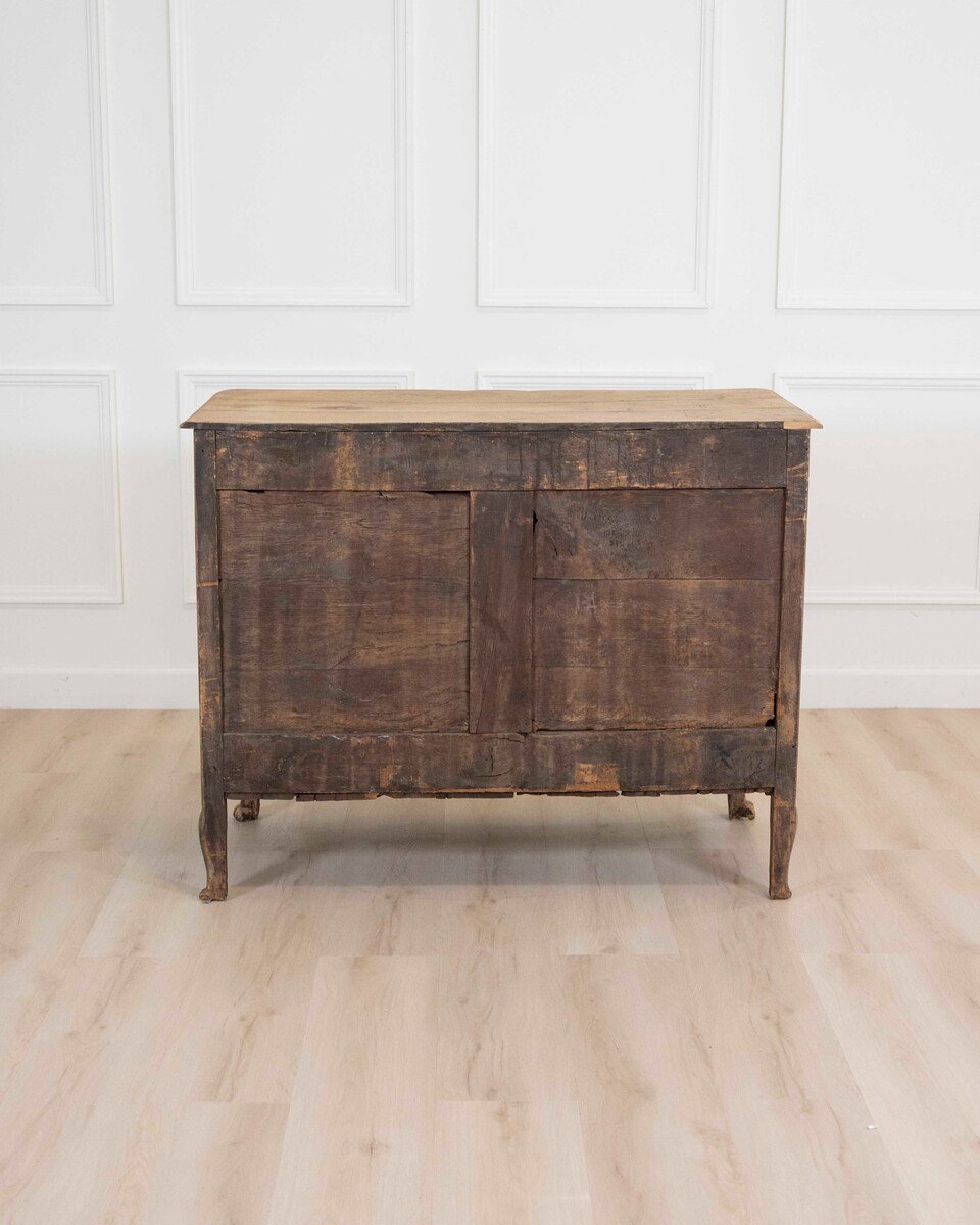 18th Century Chest Of Drawers From Namur In Natural Oak - JAA