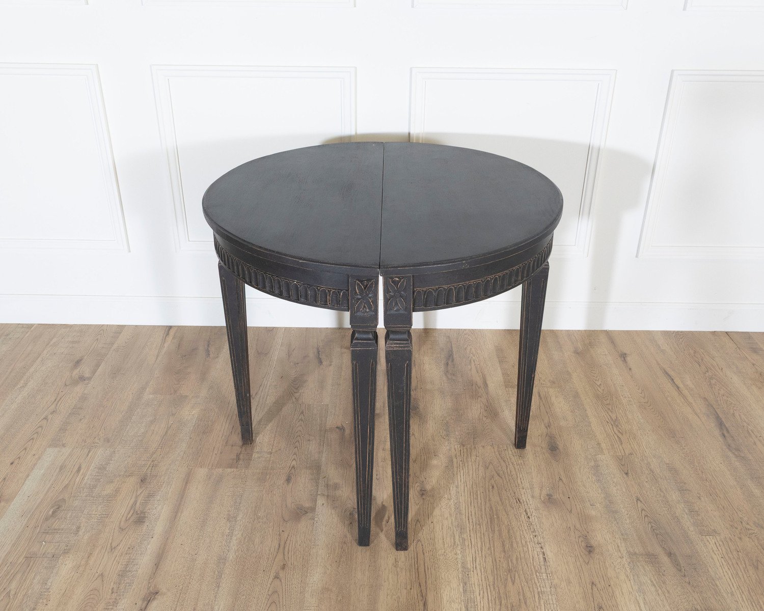 Swedish Painted Demi-Lune Console Pair, ca. 1880 - JAA
