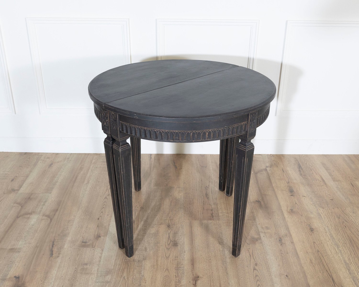 Swedish Painted Demi-Lune Console Pair, ca. 1880 - JAA