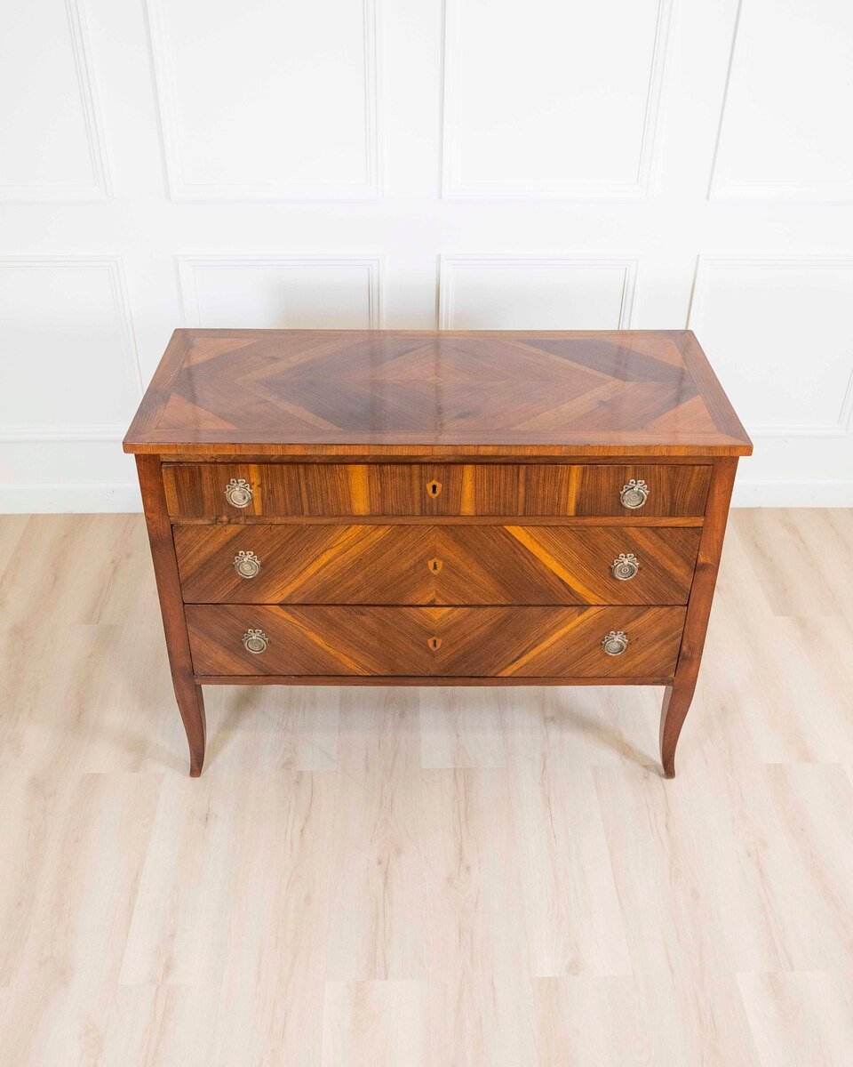 ON HOLD - Italian 18th Century Directoire Walnut Chest of Drawers - JAA