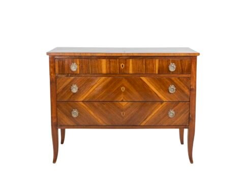 Italian 18th Century Directoire Walnut Chest of Drawers