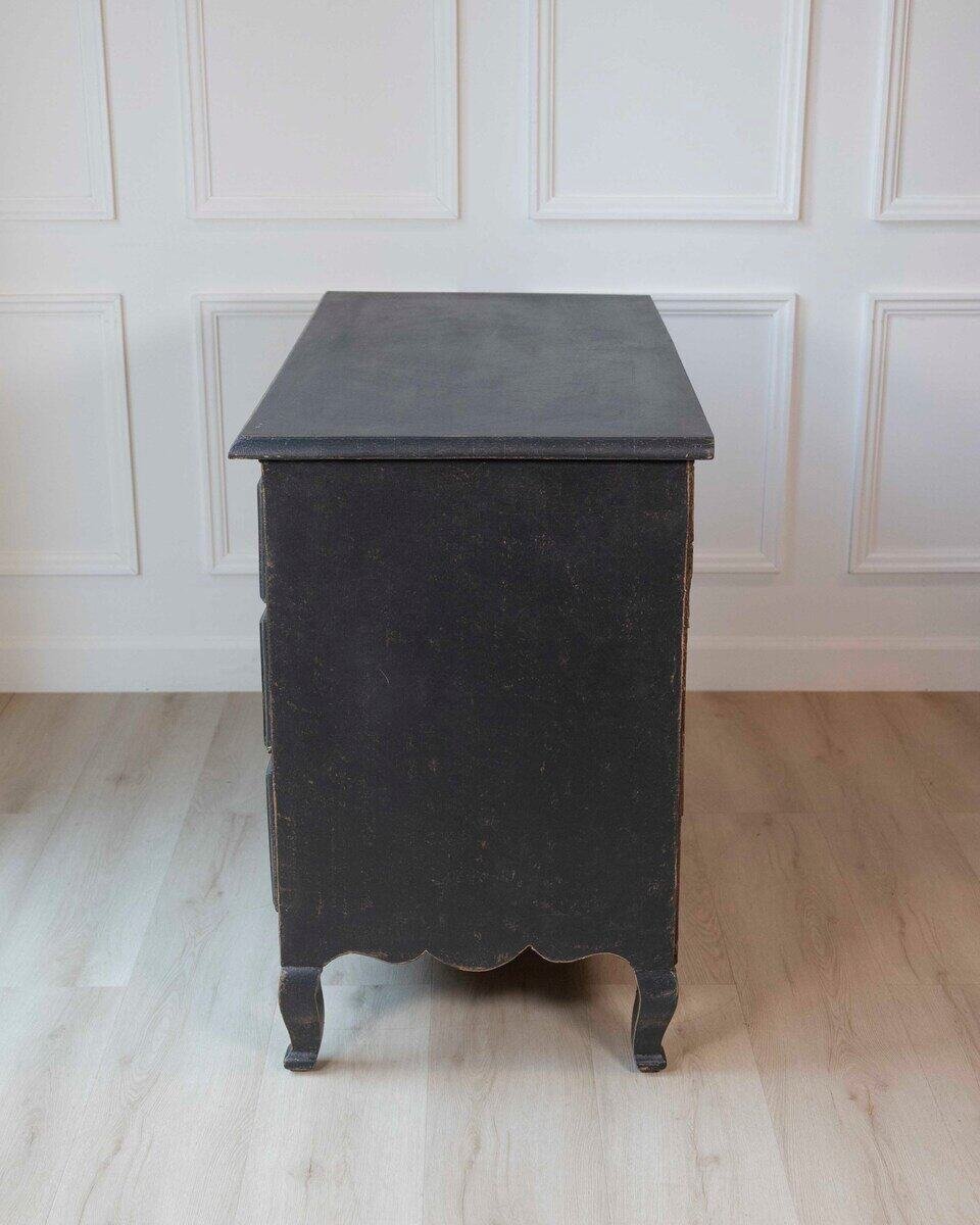 Swedish 18th Century Writing Desk Commode with Original Brass Hardware, c.1760 - JAA