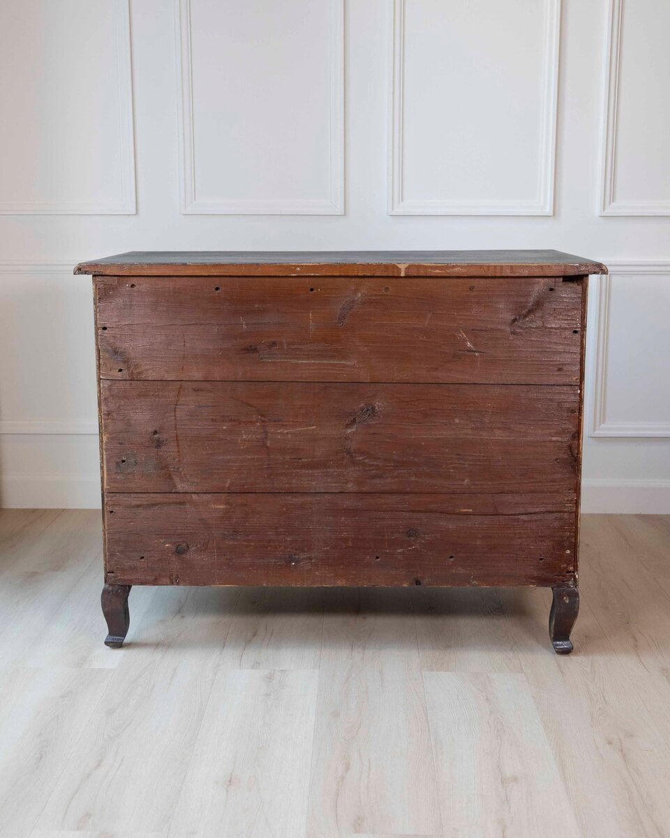 Swedish 18th Century Writing Desk Commode with Original Brass Hardware, c.1760 - JAA