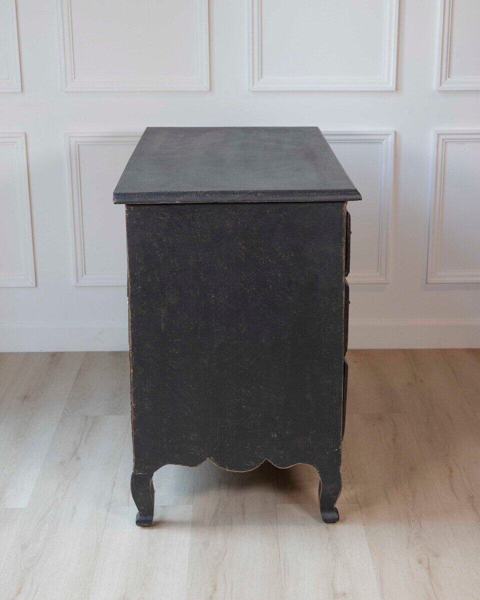 Swedish 18th Century Writing Desk Commode with Original Brass Hardware, c.1760 - JAA