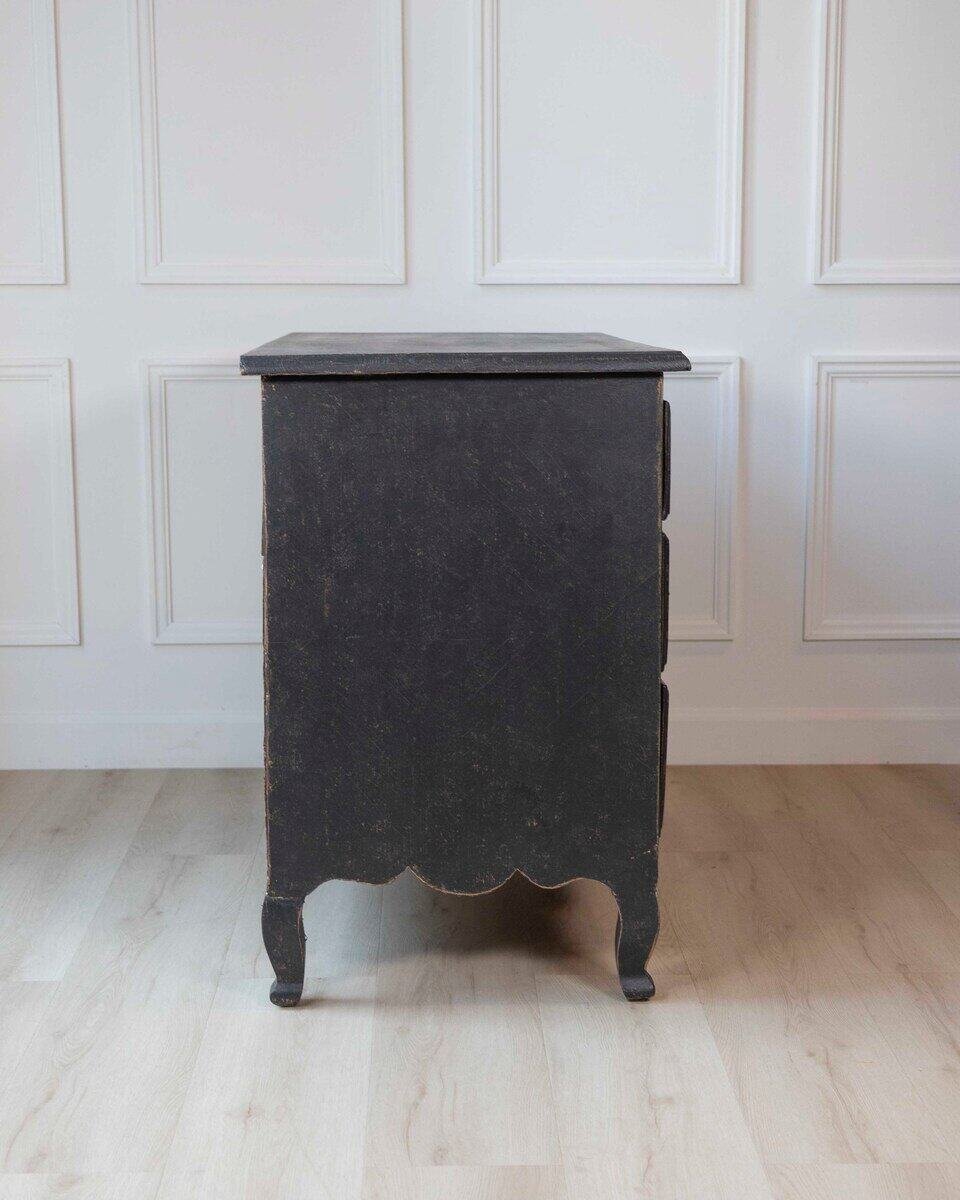 Swedish 18th Century Writing Desk Commode with Original Brass Hardware, c.1760 - JAA