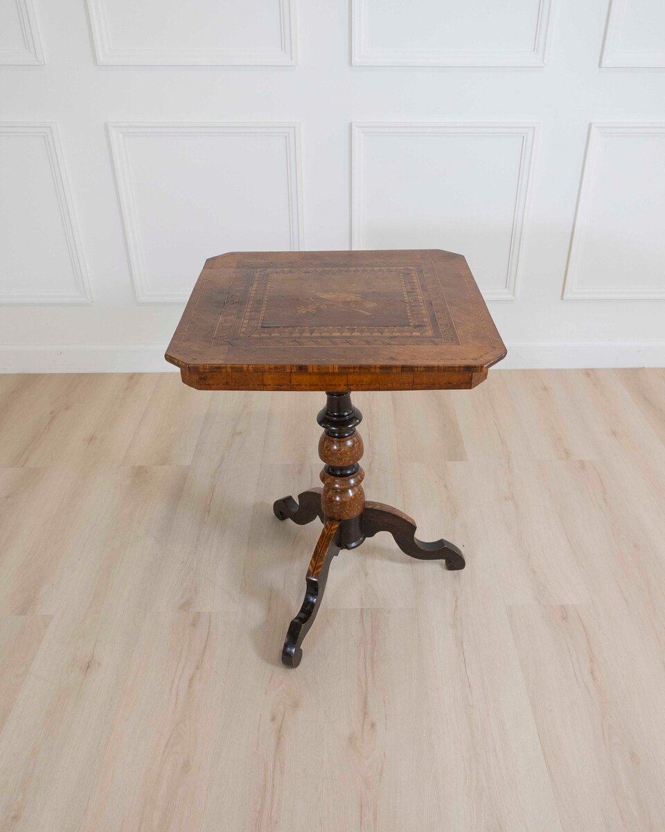 Italian 19th Century Rolo Inlaid Center Table - JAA