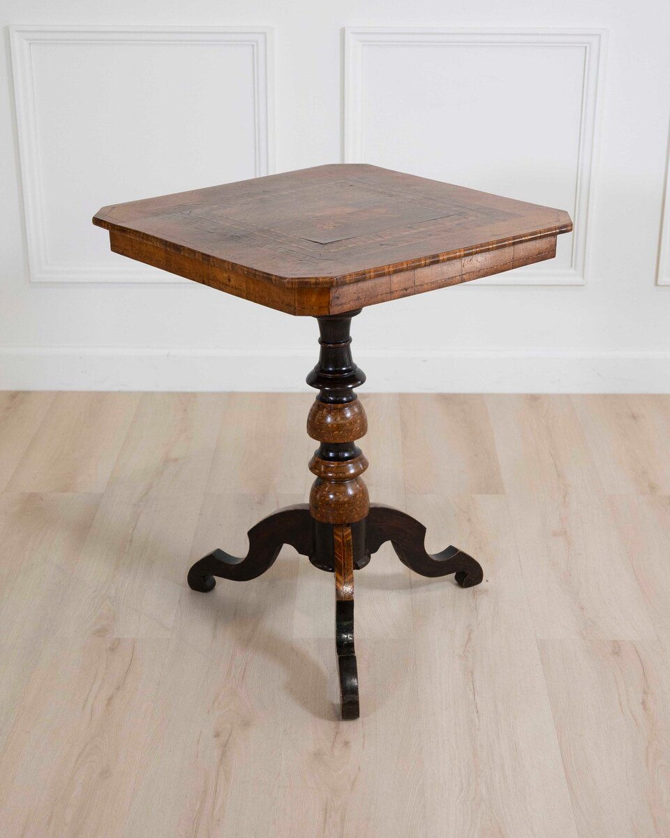Italian 19th Century Rolo Inlaid Center Table - JAA
