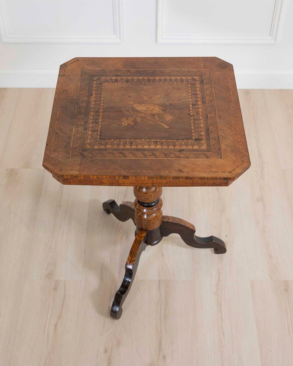 Italian 19th Century Rolo Inlaid Center Table - JAA