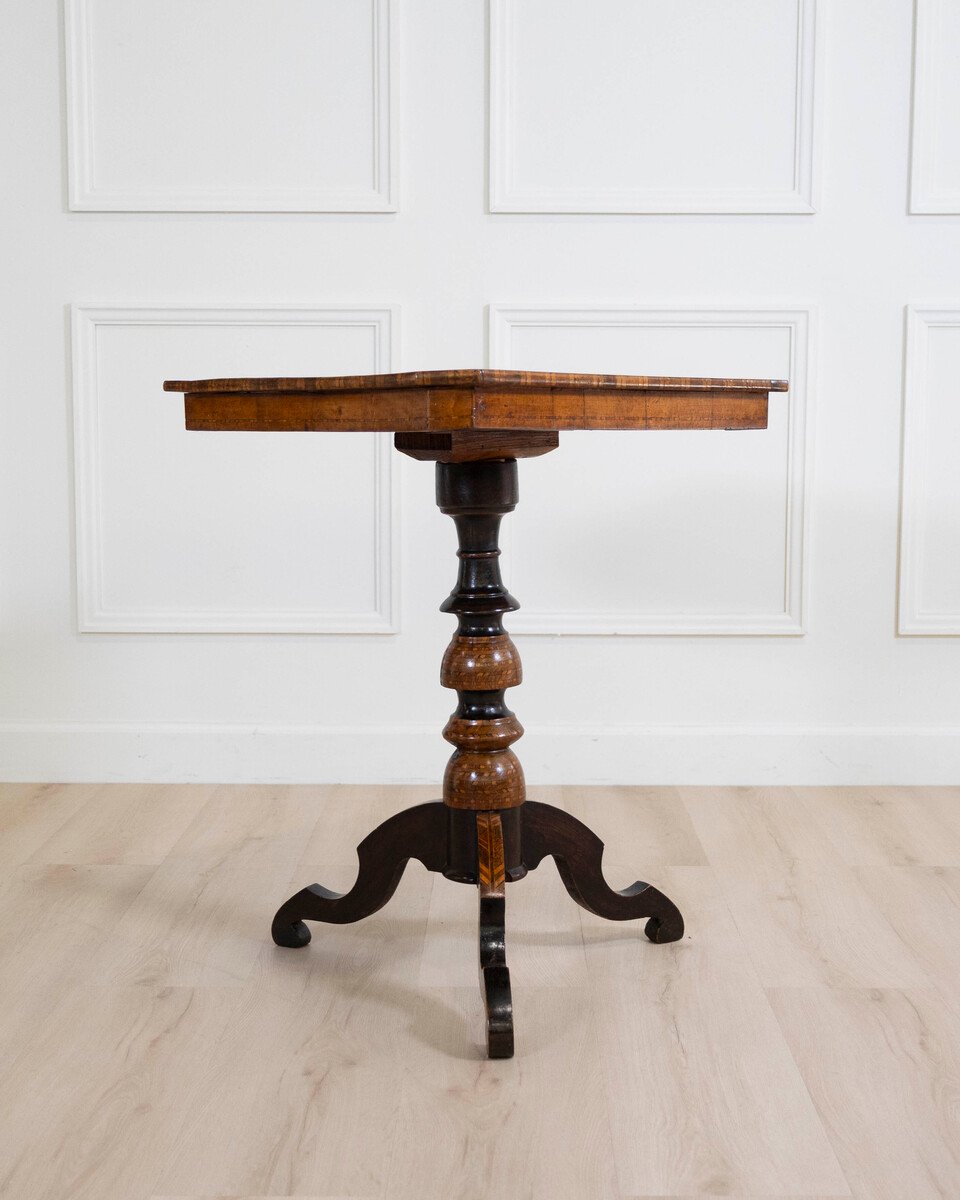 Italian 19th Century Rolo Inlaid Center Table - JAA