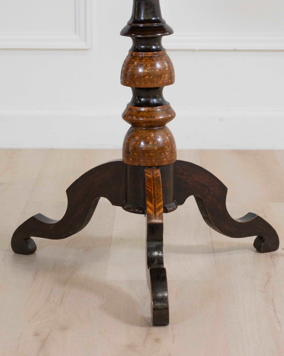 Italian 19th Century Rolo Inlaid Center Table - JAA
