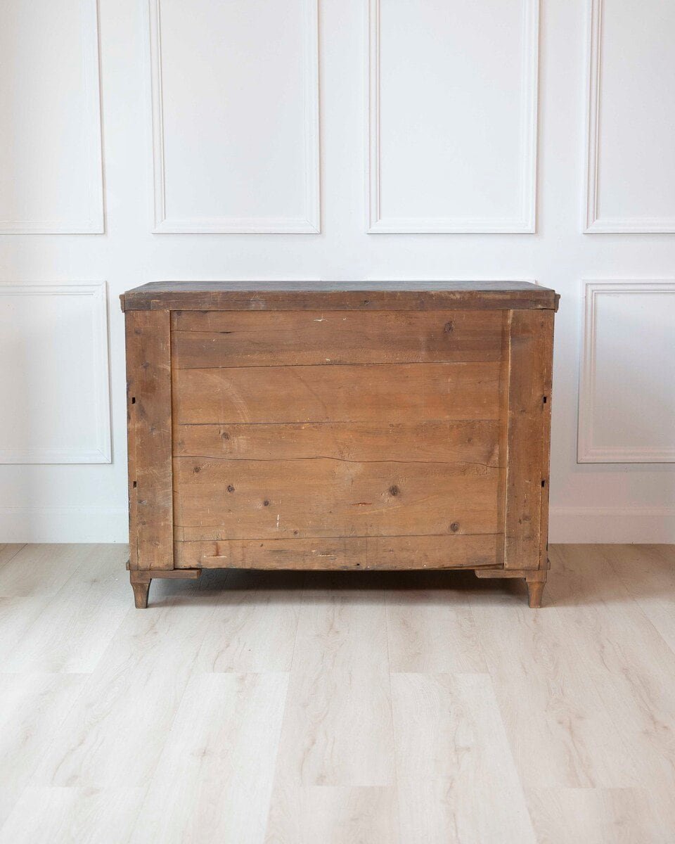 ON HOLD - Swedish Black-Painted Pine Chest of Drawers, 19th Century - JAA