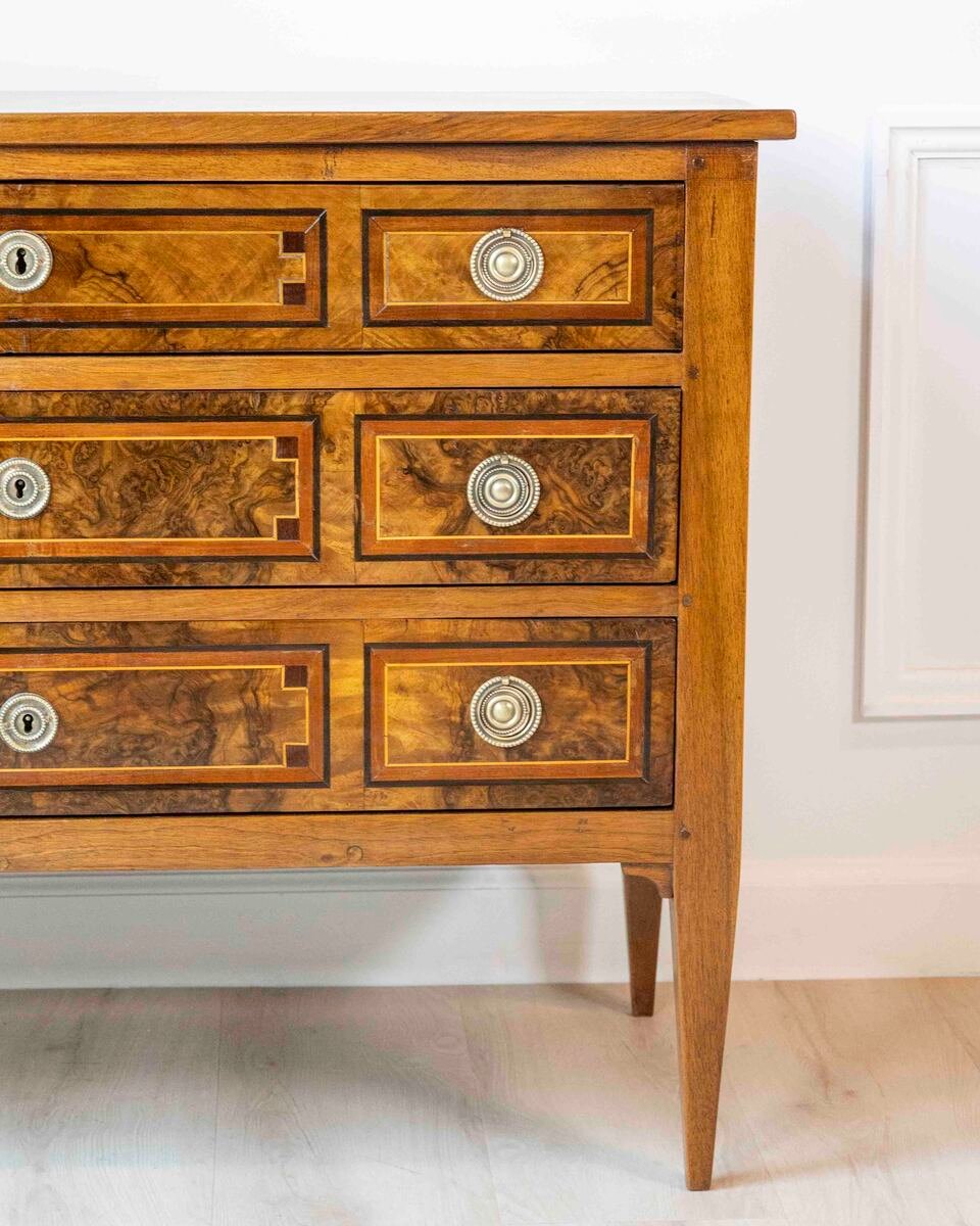 ON HOLD - Louis XVI Chest of Drawers in Walnut - JAA