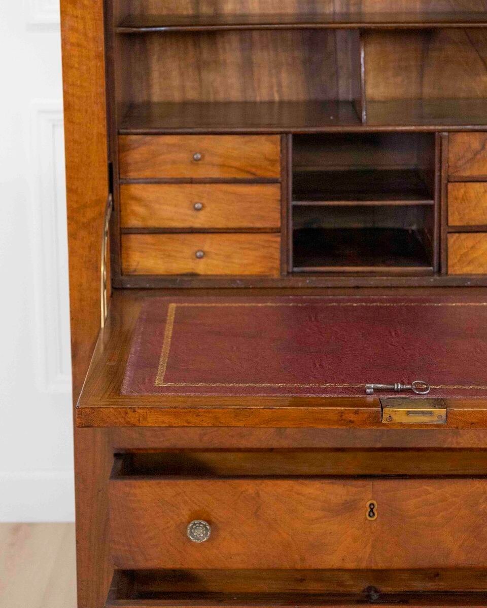 Italian 19th Century Walnut Secrétaire à Abattant with Fitted Interior - JAA