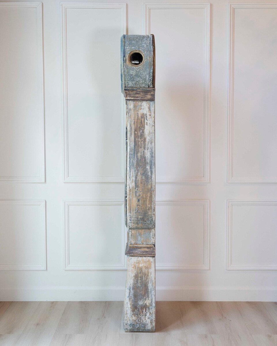 Dated 1809 Swedish Longcase Clock with Original Folk Art Decoration - JAA