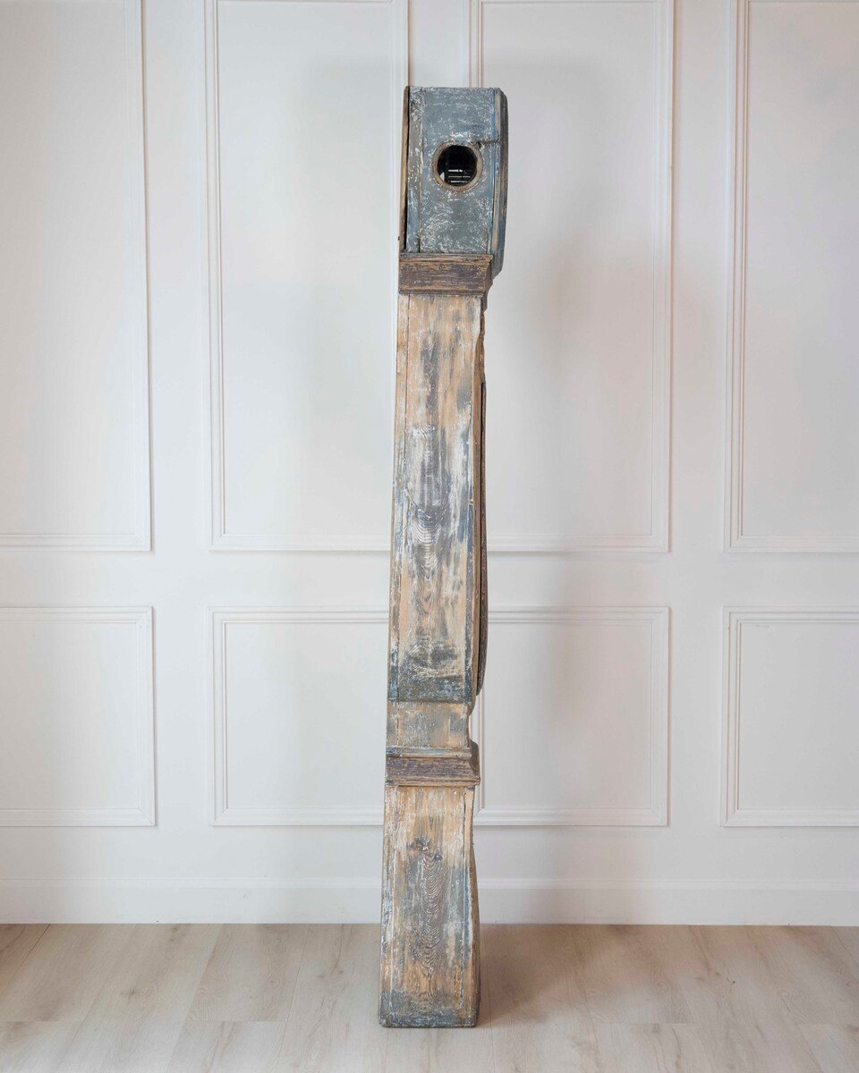 Dated 1809 Swedish Longcase Clock with Original Folk Art Decoration - JAA