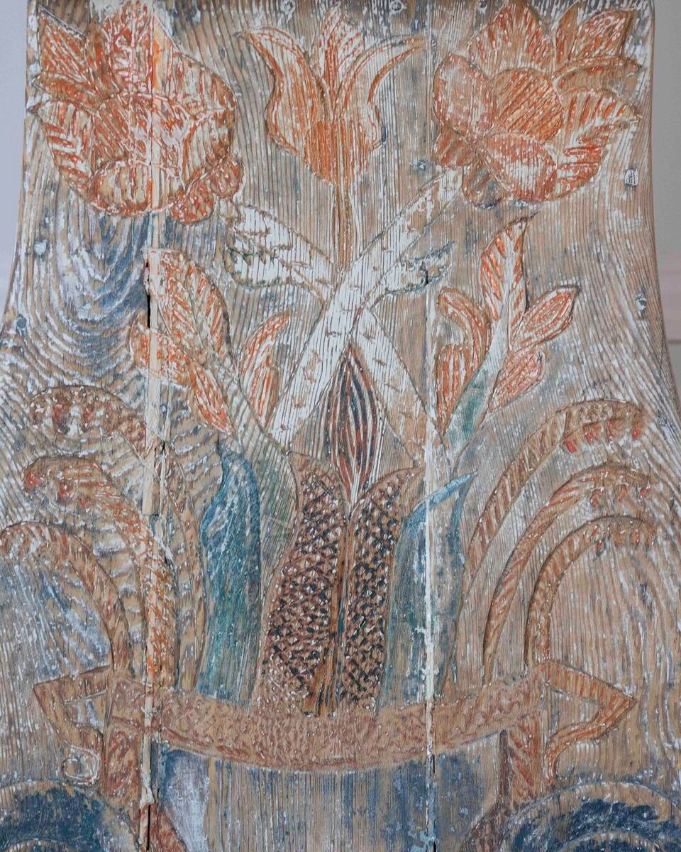 Dated 1809 Swedish Longcase Clock with Original Folk Art Decoration - JAA