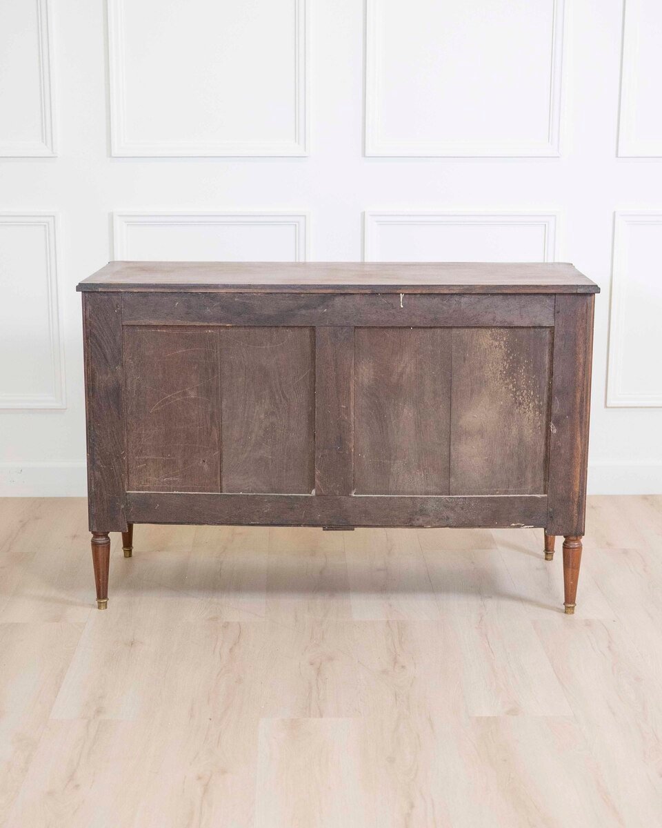 Louis XVI Style Chest Of Drawers In Walnut Circa 1880 - JAA