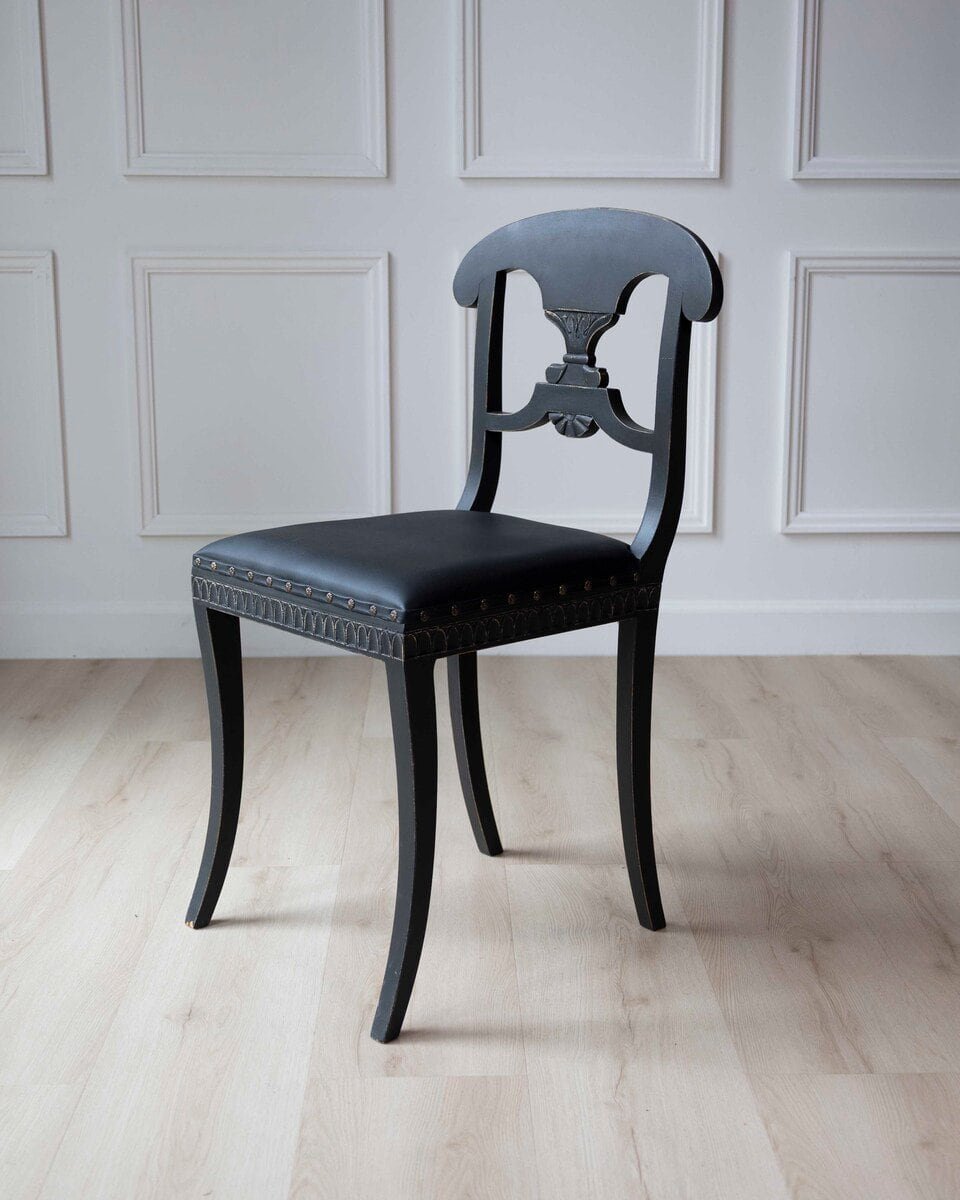 ON HOLD - Swedish 19th Century Painted Dining Chairs, Set of Ten - JAA