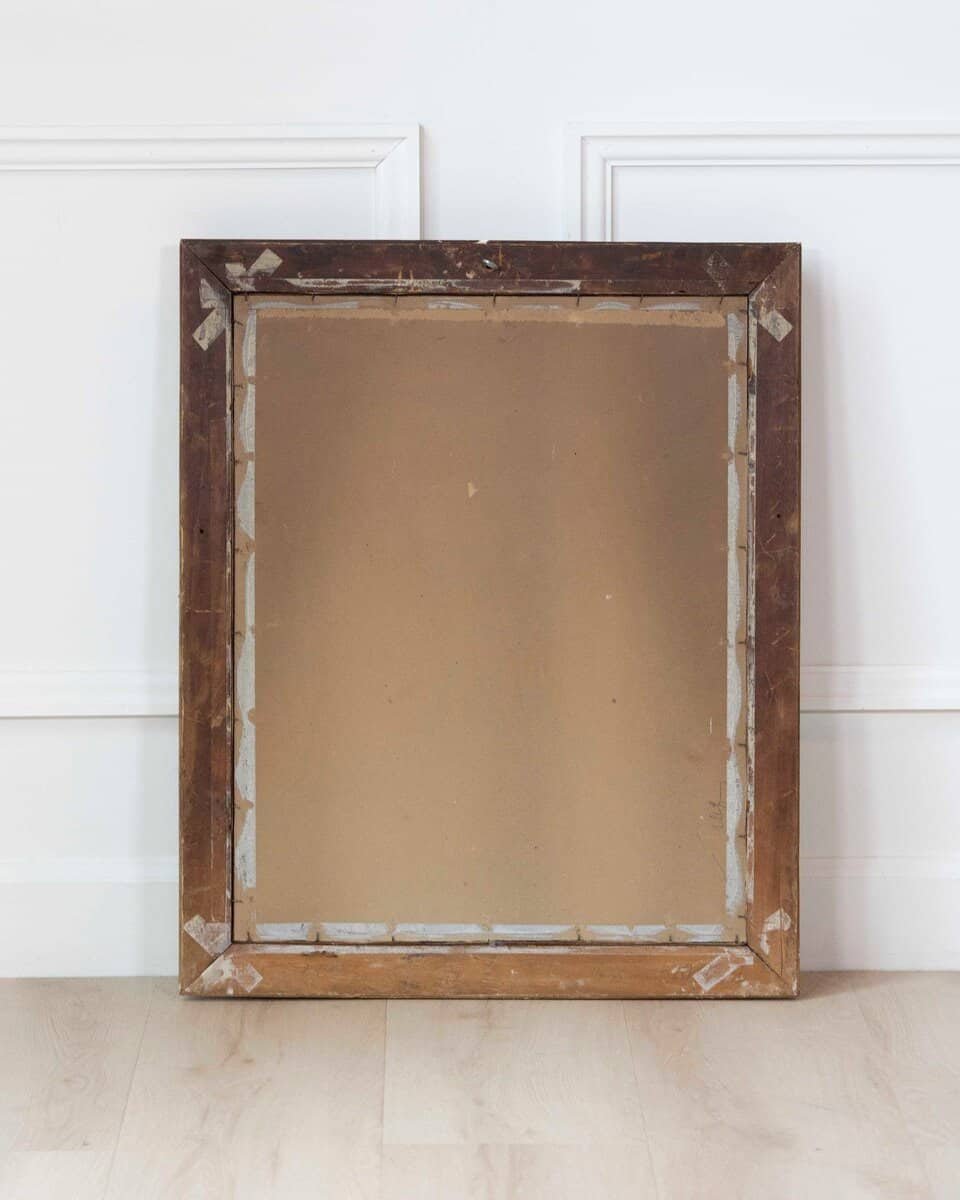 European Canal Townscape with Half-Timbered Architecture, Oil Painting in Gilt Frame - JAA